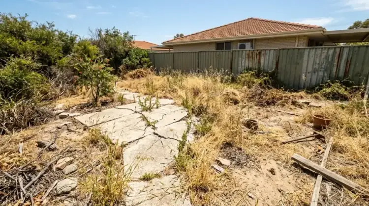 Before Landscaping Cottesloe Perth Sandy Yard